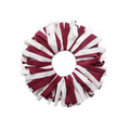 Spirit Pomchies  Ponytail Holder - Burgundy Red/White